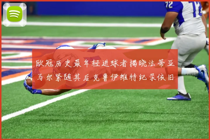 欧冠历史最年轻进球者揭晓法蒂亚马尔紧随其后克鲁伊维特纪录依旧保持