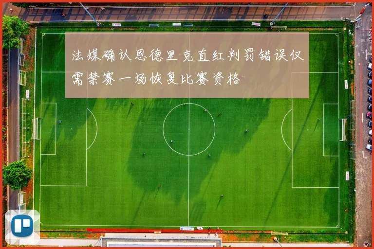 法媒确认恩德里克直红判罚错误仅需禁赛一场恢复比赛资格